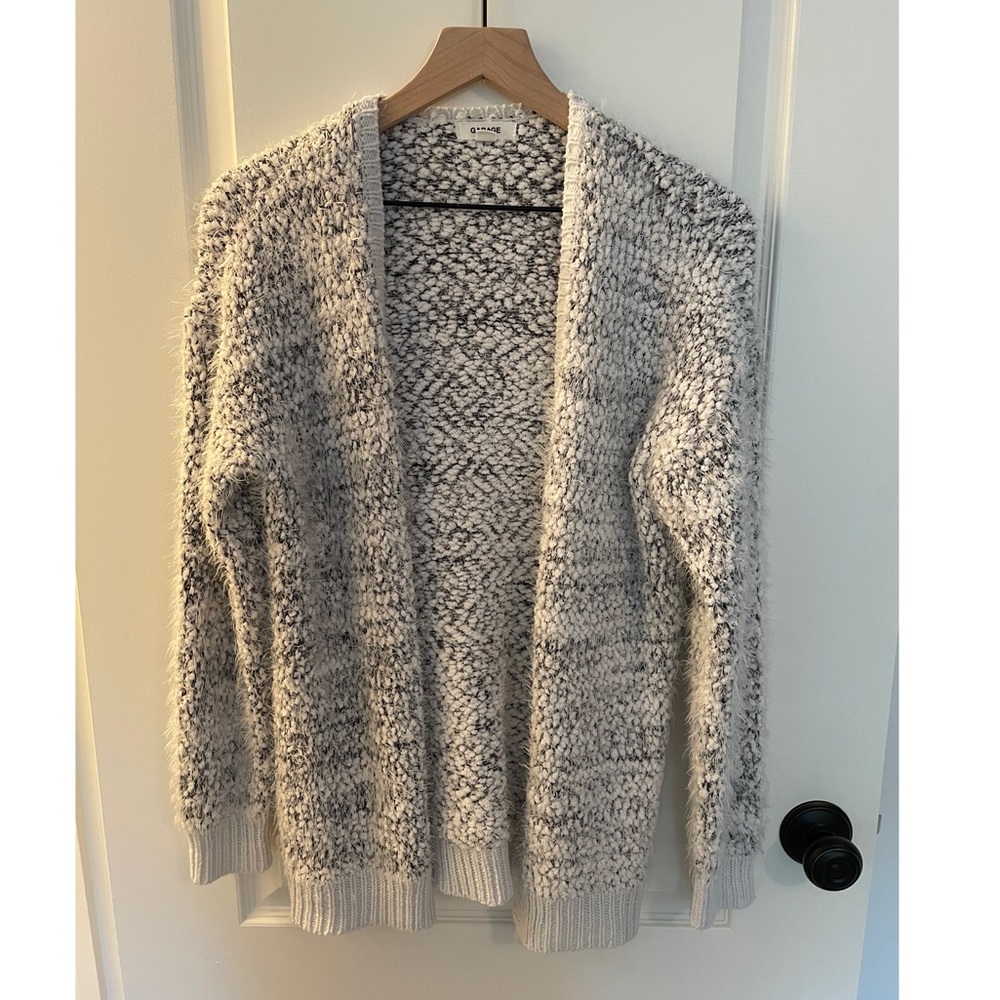 Garage fuzzy cardigan.